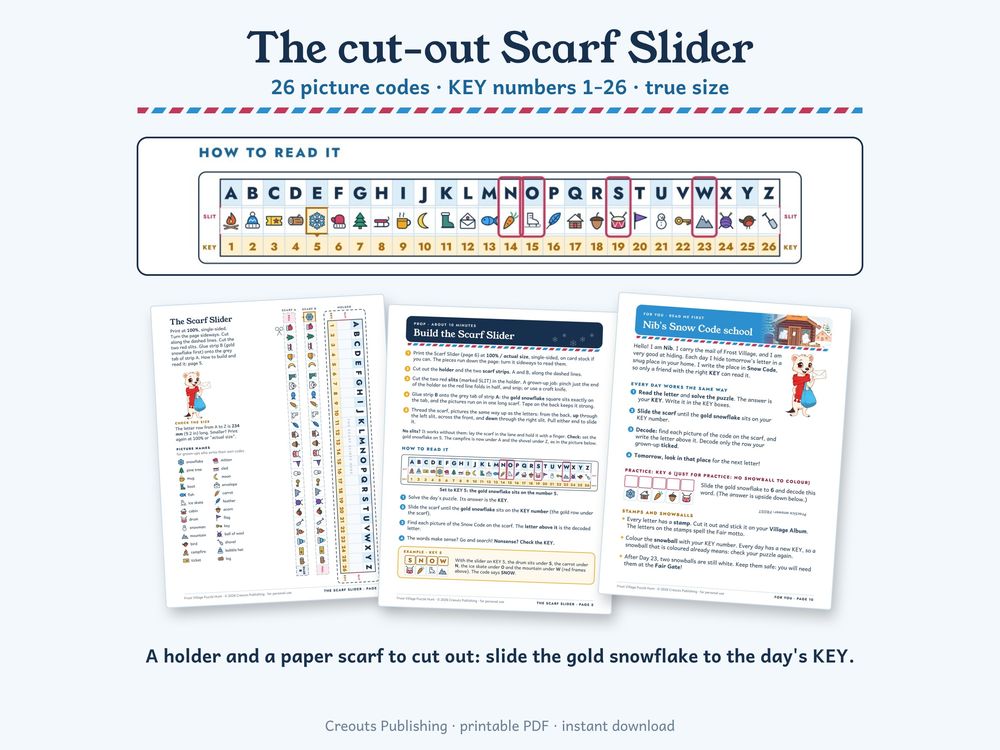 A page from the listing for Frost Village Puzzle Hunt.