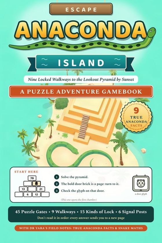 The front cover of Escape Anaconda Island.