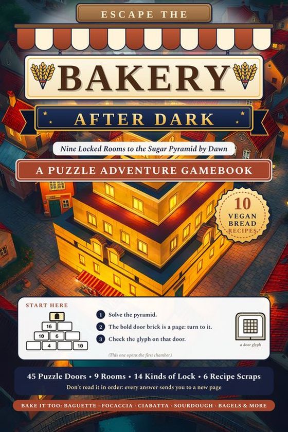 The front cover of Escape the Bakery After Dark.