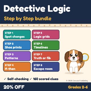 Detective Logic Step by Step Bundle, a Boom Learning bundle cover