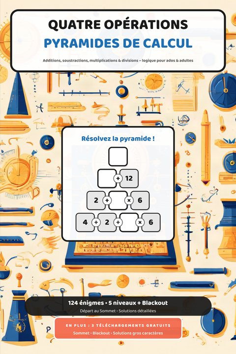 Pyramides de calcul aux quatre opérations cover
