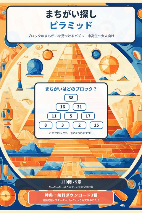 まちがい探し・ピラミッド cover