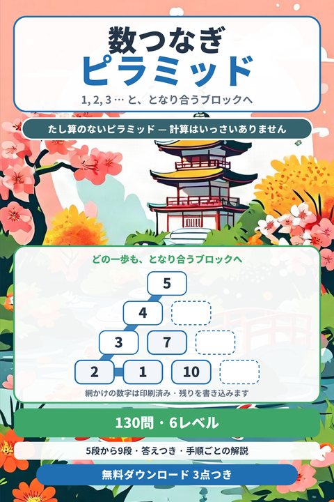 数つなぎピラミッド cover