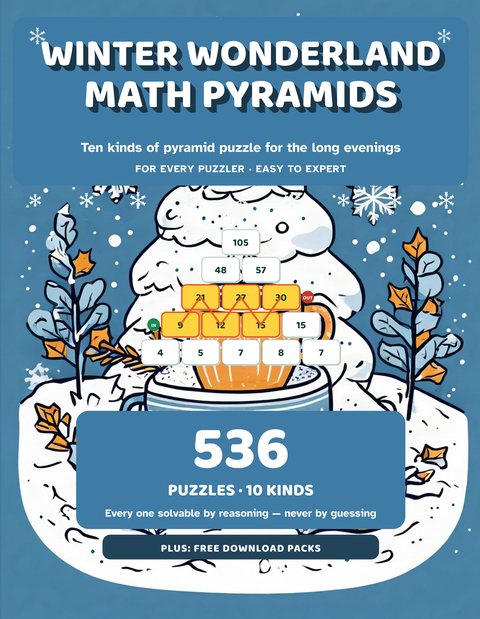 Winter Wonderland Math Pyramids cover