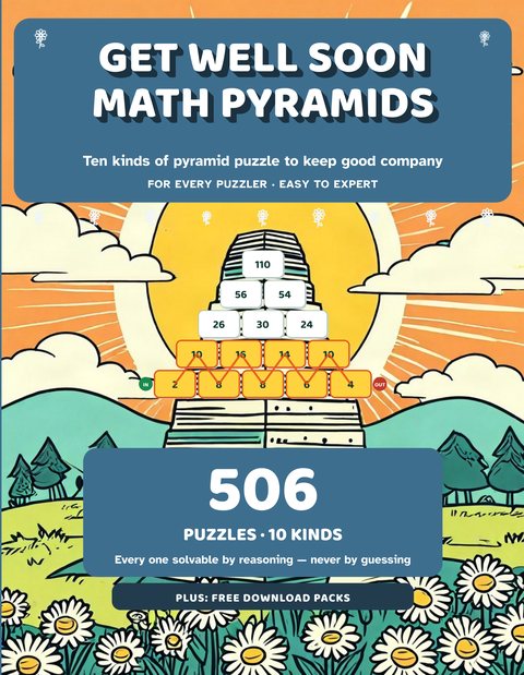 Get Well Soon Math Pyramids cover