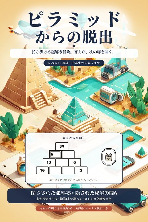 ピラミッドからの脱出, レベル1 初級