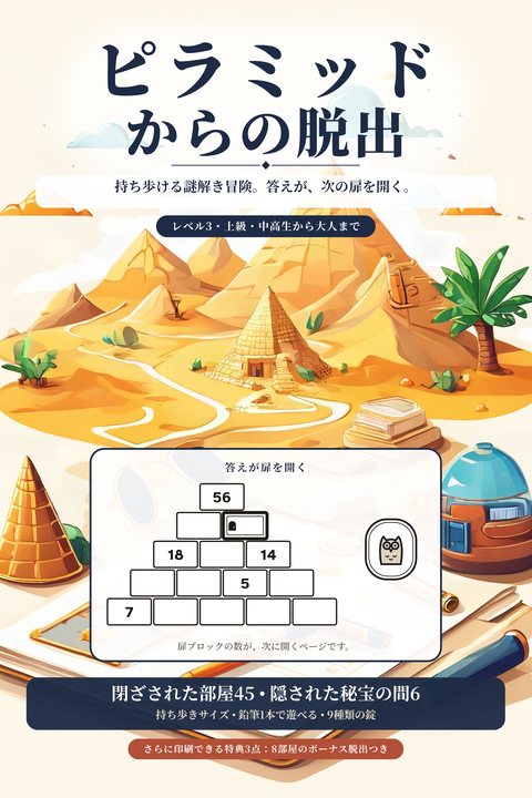 ピラミッドからの脱出, レベル3 上級