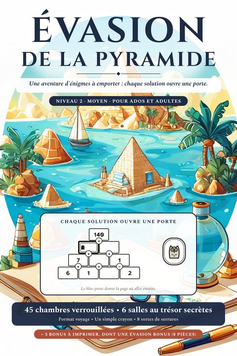 Évasion de la pyramide, Niveau 2 · Moyen