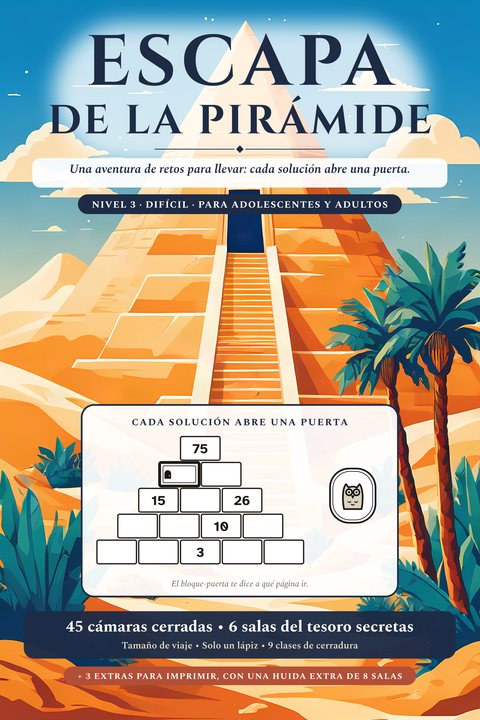 Escapa de la pirámide, Nivel 3 · Difícil