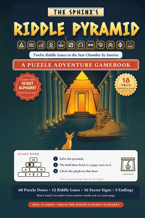 The Sphinx's Riddle Pyramid: Twelve Riddle Gates to the Star Chamber by Sunrise hardcover cover