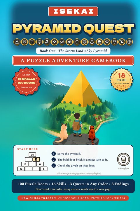 Isekai Pyramid Quest: Book One, The Storm Lord's Sky Pyramid hardcover cover
