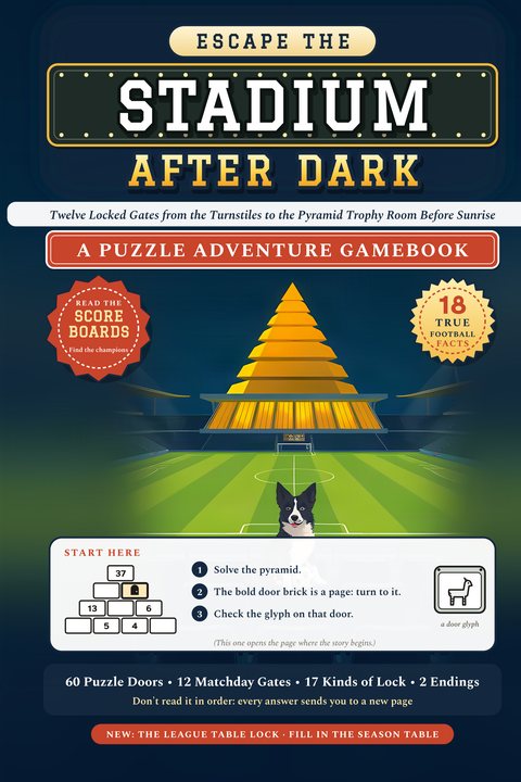 Escape the Stadium After Dark: Twelve Locked Gates from the Turnstiles to the Pyramid Trophy Room hardcover cover