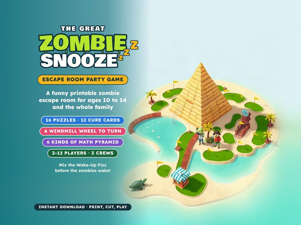 The Great Zombie Snooze, first picture of its Etsy listing