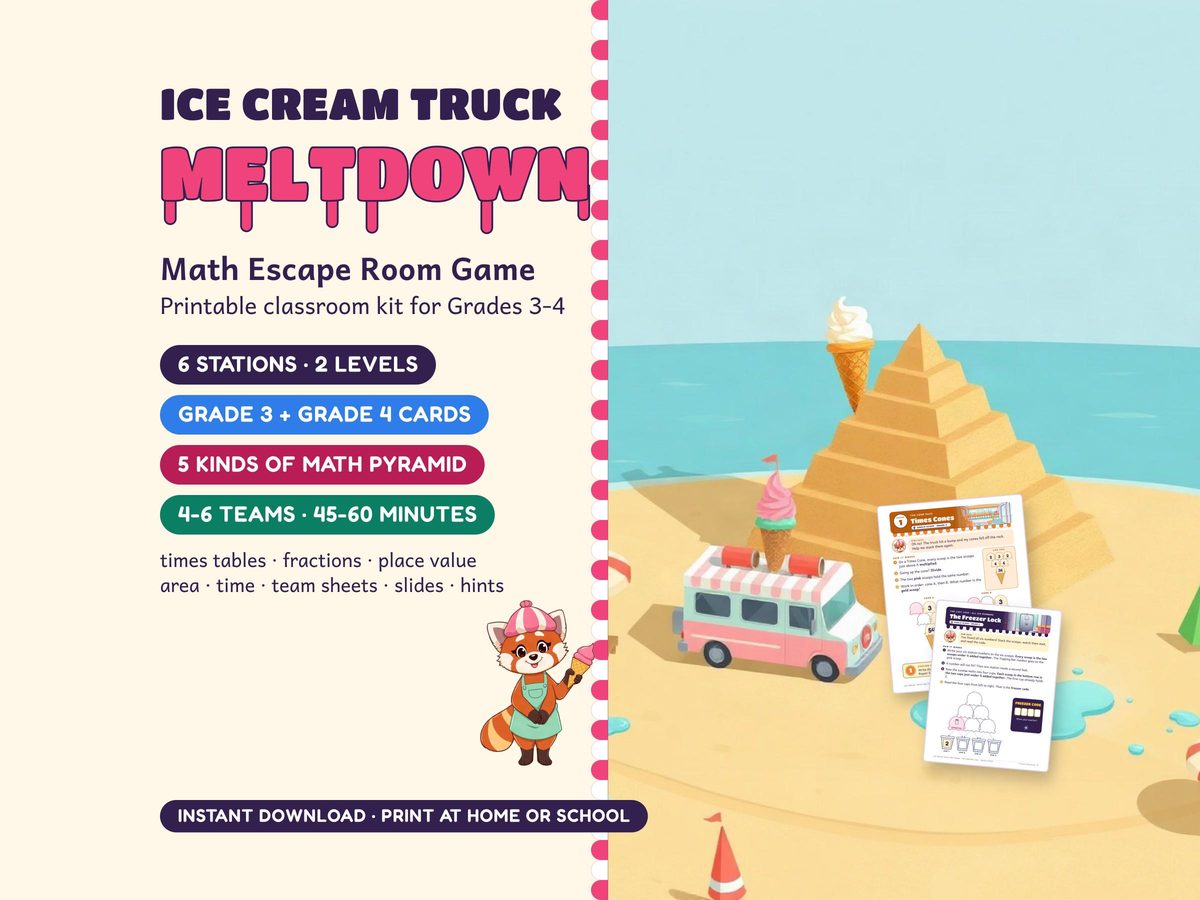 Ice Cream Truck Meltdown, first picture of its Etsy listing